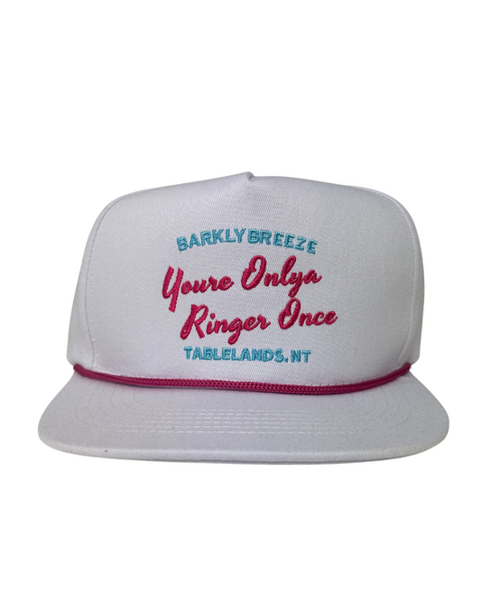 The Tablelands Trucker Cap - Closed-Back Design in White