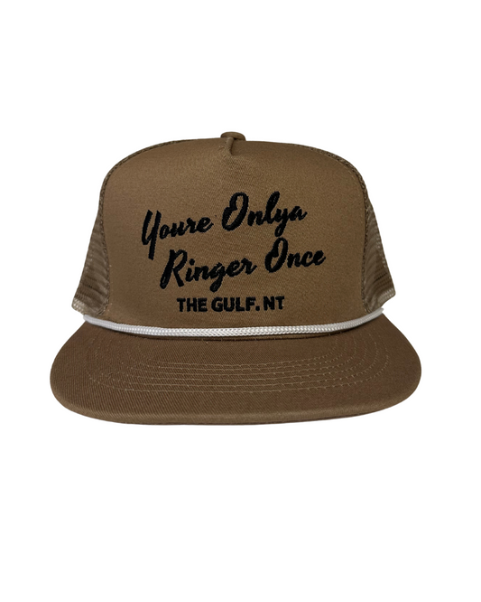 The Gulf Trucker Cap - Mesh-Back Design in Brown