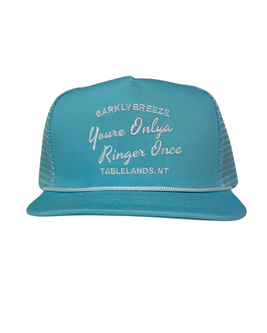 The Tablelands Trucker Cap - Mesh-Back Design in Bright Baby Blue