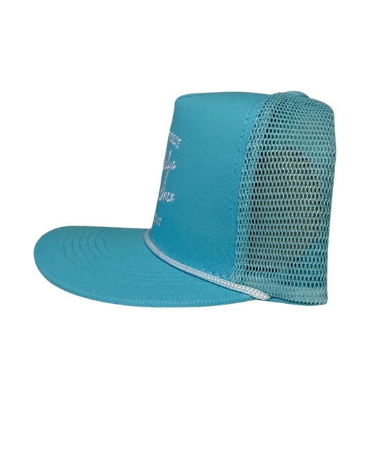 The Tablelands Trucker Cap - Mesh-Back Design in Bright Baby Blue