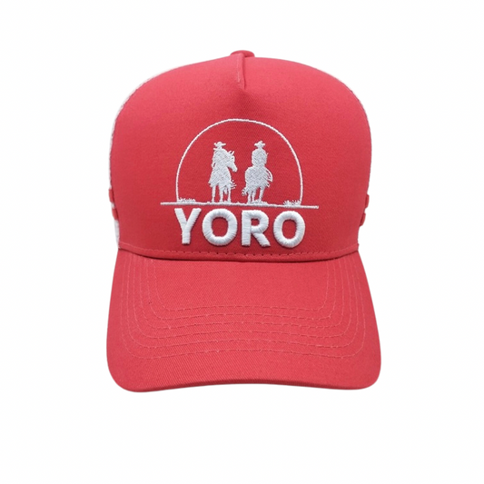 The Original YORO Trucker Cap - Mesh-Back Design in Watermelon