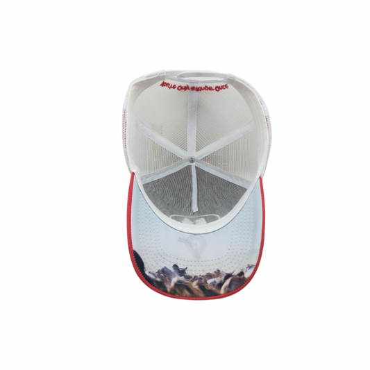 The Original YORO Trucker Cap - Mesh-Back Design in Watermelon